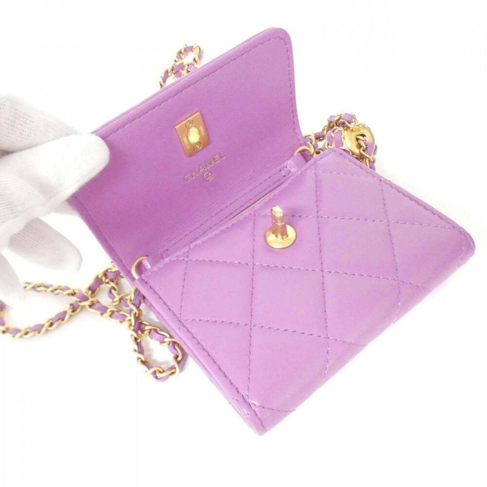 CHANEL Authentic Purple Wallet - Picture 7 of 9
